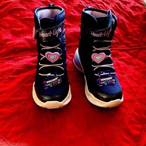 Beautiful boots for girl with lights